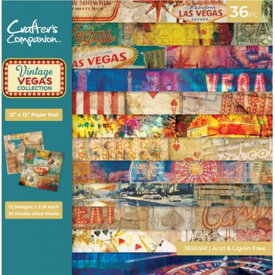 Crafter's Companion Vintage Vegas - Paper Pad